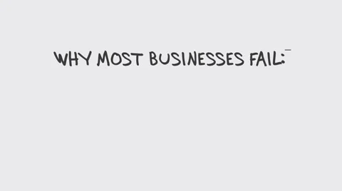 Why most businesses fail Stock Footage 61246305