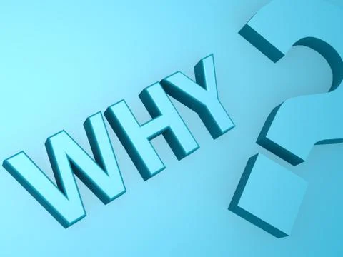 Why question mark Illustrazione stock
