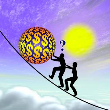 Why save Money Stock-Illustration