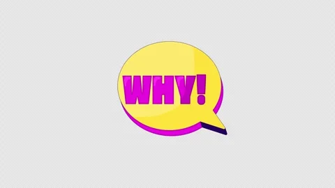 Why speech bubble gaming reaction 2D animation Stock Footage 338005928