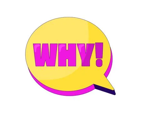 Why speech bubble gaming reaction illustration Stock Illustration