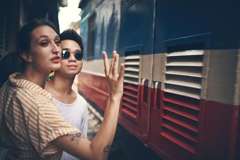Why talk about it when you can experience it. a young couple about to board a Photos
