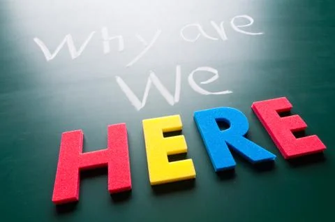 Why we are here Stock Photos