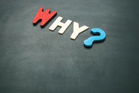 Why wording on blackboard Stock Photos