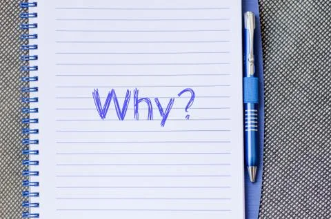 Why write on notebook Stock Photos