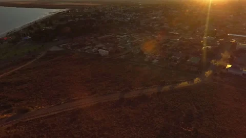 Whyalla sunset drone Video stock 201450267
