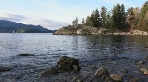 Whytecliff Park Scenic Stock Footage 18512362