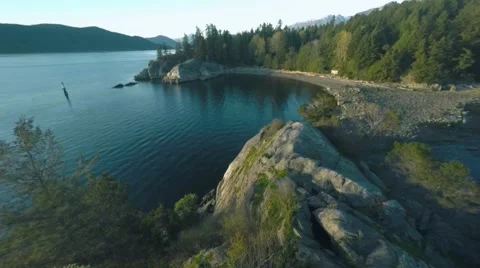 Whytecliff Park Vancouver BC Sea Canada Stock Footage