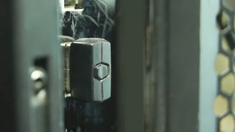 Wi-Fi adapter connected to the computer blinking blue light Stock Footage 103613099