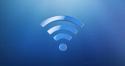 Wi-Fi Blue 3d Icon Stock Footage 69773382