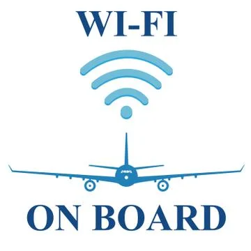 Wi fi on board Stock Illustration