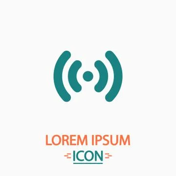 Wi-Fi computer symbol Stock Illustration