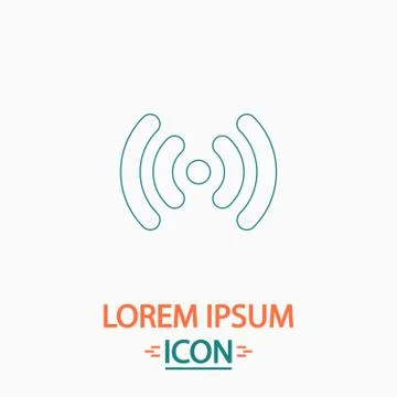 Wi-Fi computer symbol Stock Illustration