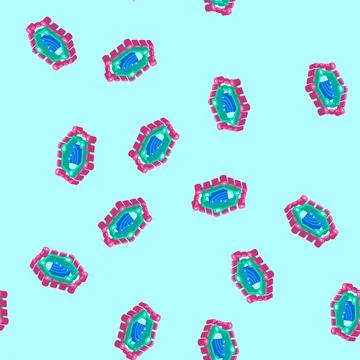 Wi fi connected isometric icon seamless pattern Illustrazione stock