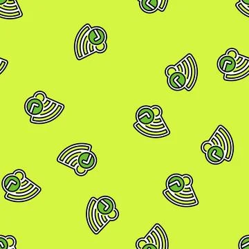 Wi fi connected vector seamless pattern イラスト素材