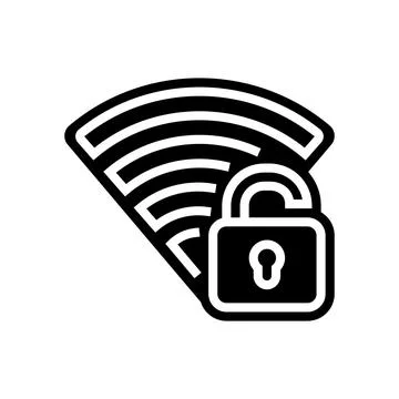 Wi fi connectivity glyph icon vector illustration 스톡 일러스트