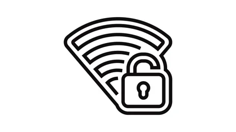 Wi fi connectivity line icon animation Stock Footage 326122602