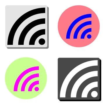 Wi-Fi. flat vector icon Stock Illustration
