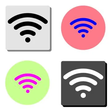 Wi-Fi. flat vector icon Stock Illustration