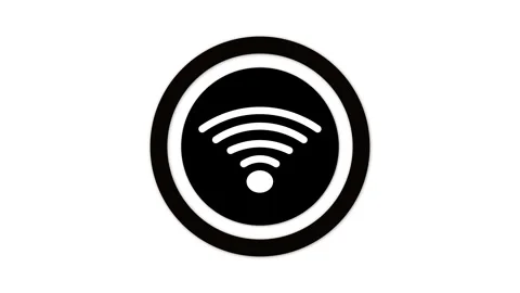 Wi fi icon animated on a white background. Stock Footage 263975989