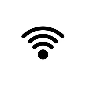 Wi-Fi Icon In Flat Style Vector For Apps, UI, Websites. Black Icon Vector Stock Illustration