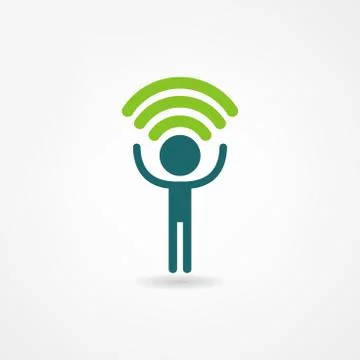 Wi-fi icon Stock Illustration