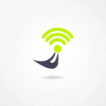Wi-fi icon Stock Illustration