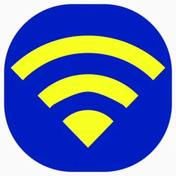 Wi-Fi Icon isolated minimal single flat linear icon Stock Illustration