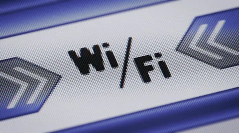 Wi-Fi icon on the screen. looping. Stock Footage 41336234