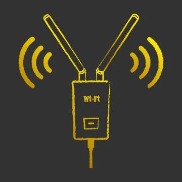 Wi-Fi icon vintage Stock Illustration