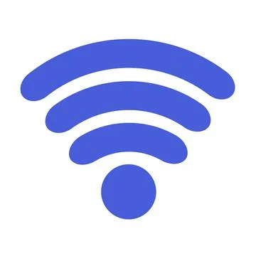 Wi-Fi icon. Wireless network symbol for internet connection. Flat style. Vector. Stock Illustration