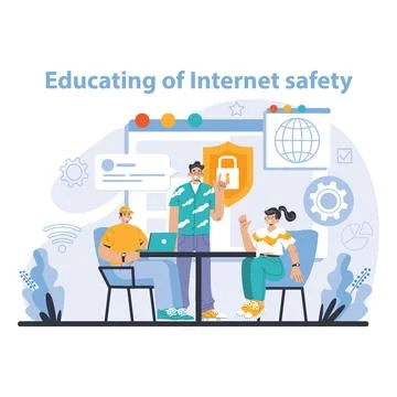 Wi-Fi network. Specialist setting up, developing and maintaining wireless 스톡 일러스트