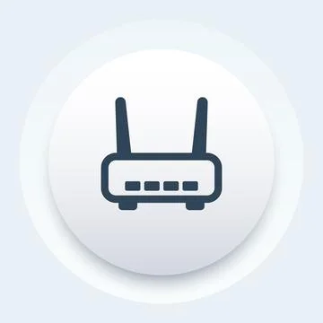 Wi-fi router, adsl modem icon Stock Illustration