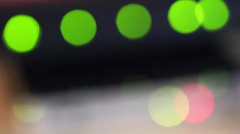 Wi-Fi router blinking buttons, network, power, settings Stock-Footage 61785539