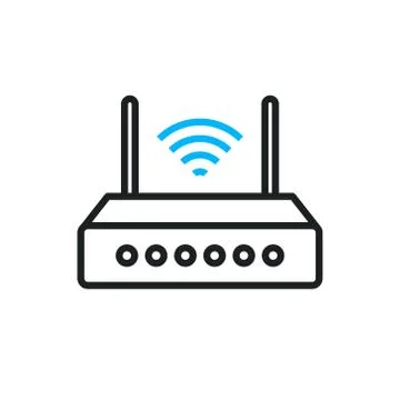 Wi fi router icon, vector illustration Stock Illustration
