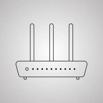 Wi-Fi Router icon vector illustration Stock Illustration