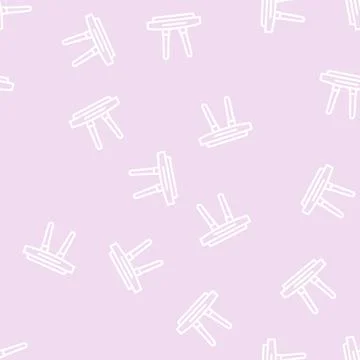 Wi-fi router line vector seamless pattern Stock Illustration