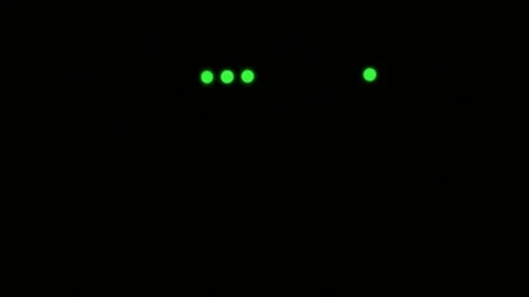 Wi-Fi router or modem light blinking. Wireless internet connection. Flashing Stock Footage 205036204