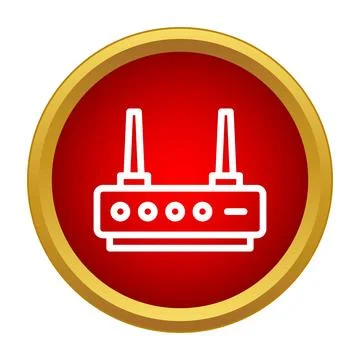 Wi fi router providing wireless internet connectivity icon Stock Illustration