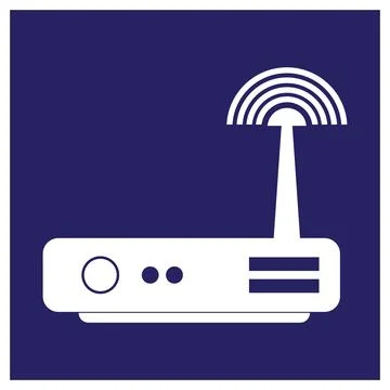 Wi-fi router vector  icon design. Stock Illustration