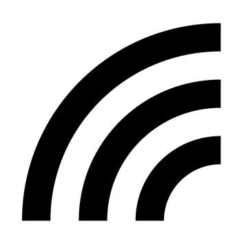 Wi-Fi, RSS, and other radio icon. Vector. Stock Illustration