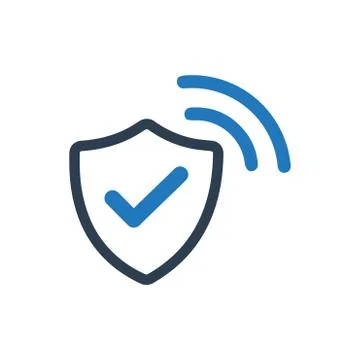 Wi-Fi Security Icon Illustration