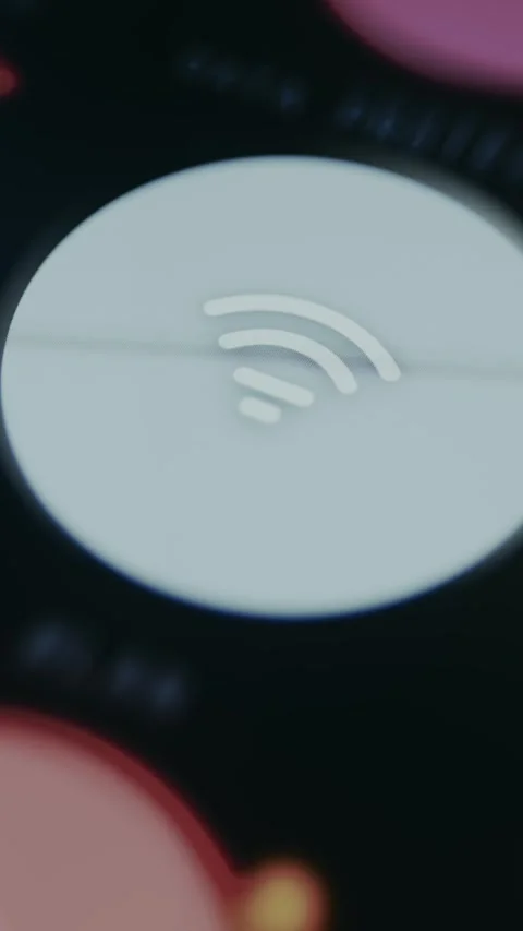 Wi-Fi signal icon representing WLAN connectivity Stock Footage 334935526
