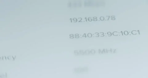 Wi Fi signal strength test with data Stock Footage 314458505