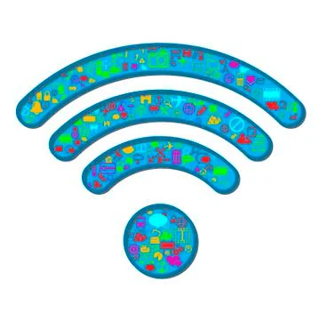 Wi Fi symbol Stock Illustration