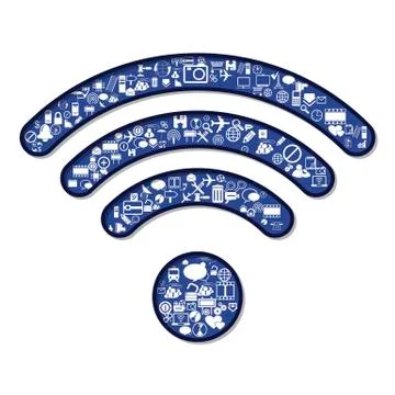 Wi Fi symbol Stock Illustration