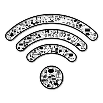 Wi Fi symbol Stock Illustration