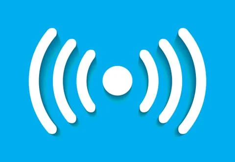 Wi-Fi Transmission of Data. Vector Illustration Illustrazione stock