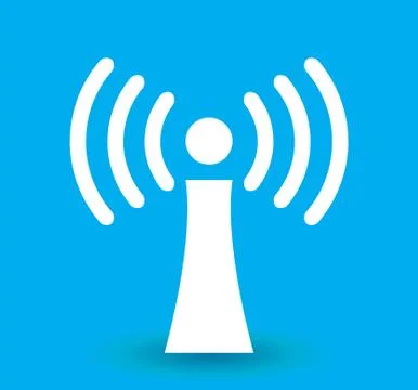 Wi-Fi Transmission of Data. Vector Illustration Stock Illustration