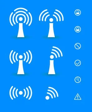 Wi-Fi Transmission of Data. Vector Illustration Stock Illustration